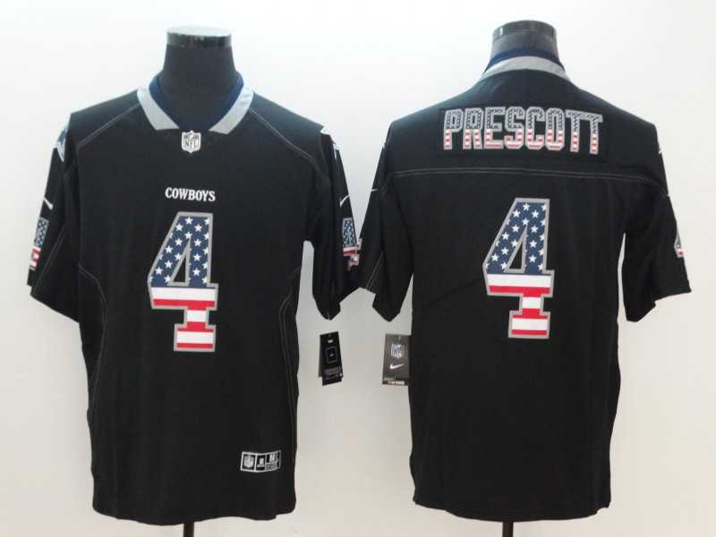 Nike Cowboys 4 Dak Prescott Black USA Flag Fashion Color Rush Limited Jersey,We sell and wholesale Nike Cowboys 4 Dak Prescott Black USA Flag Fashion Color Rush Limited Jersey on line form chian!